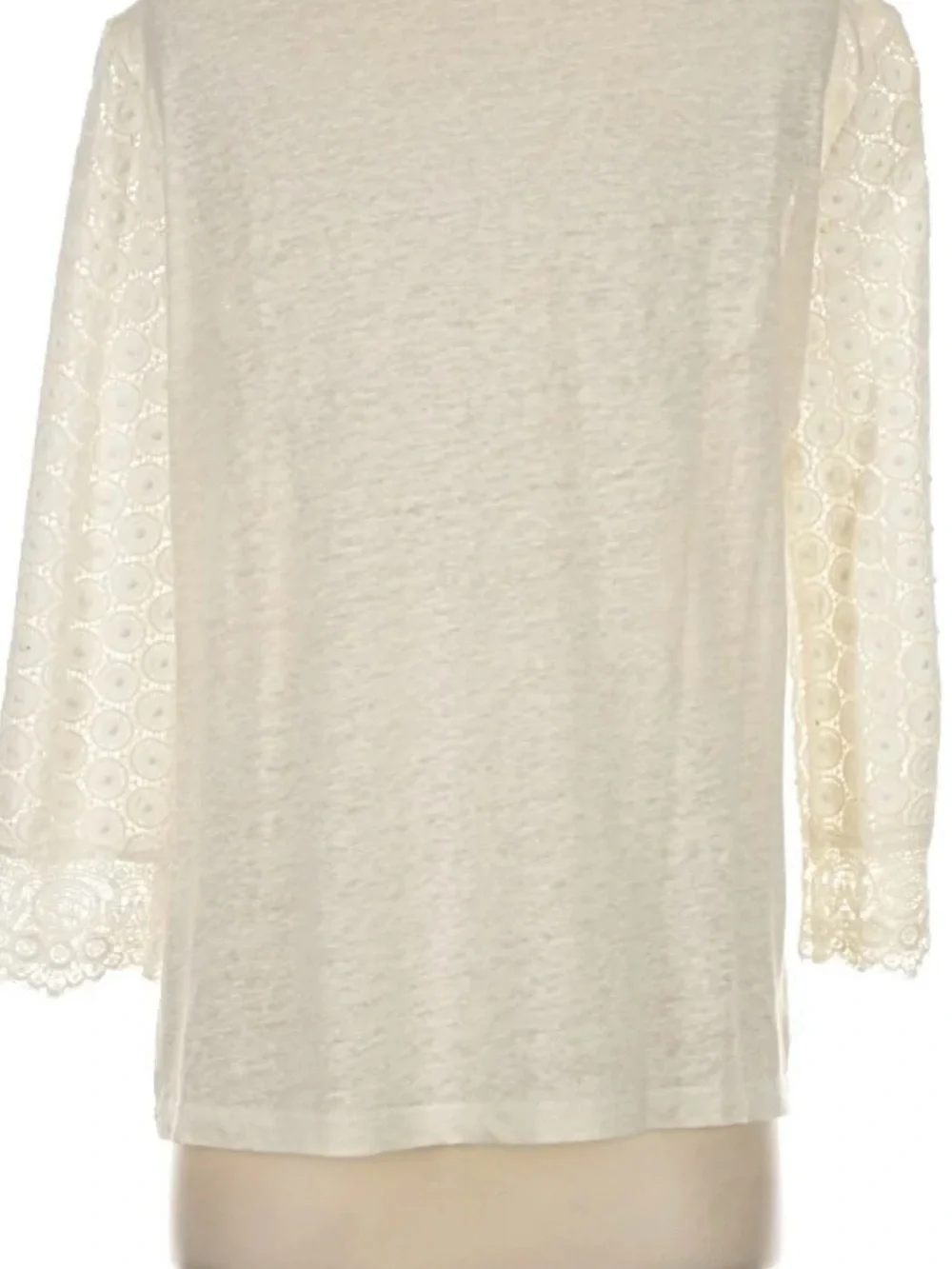 Tory Burch Ivory Lace Crochet Tunic Top - Women